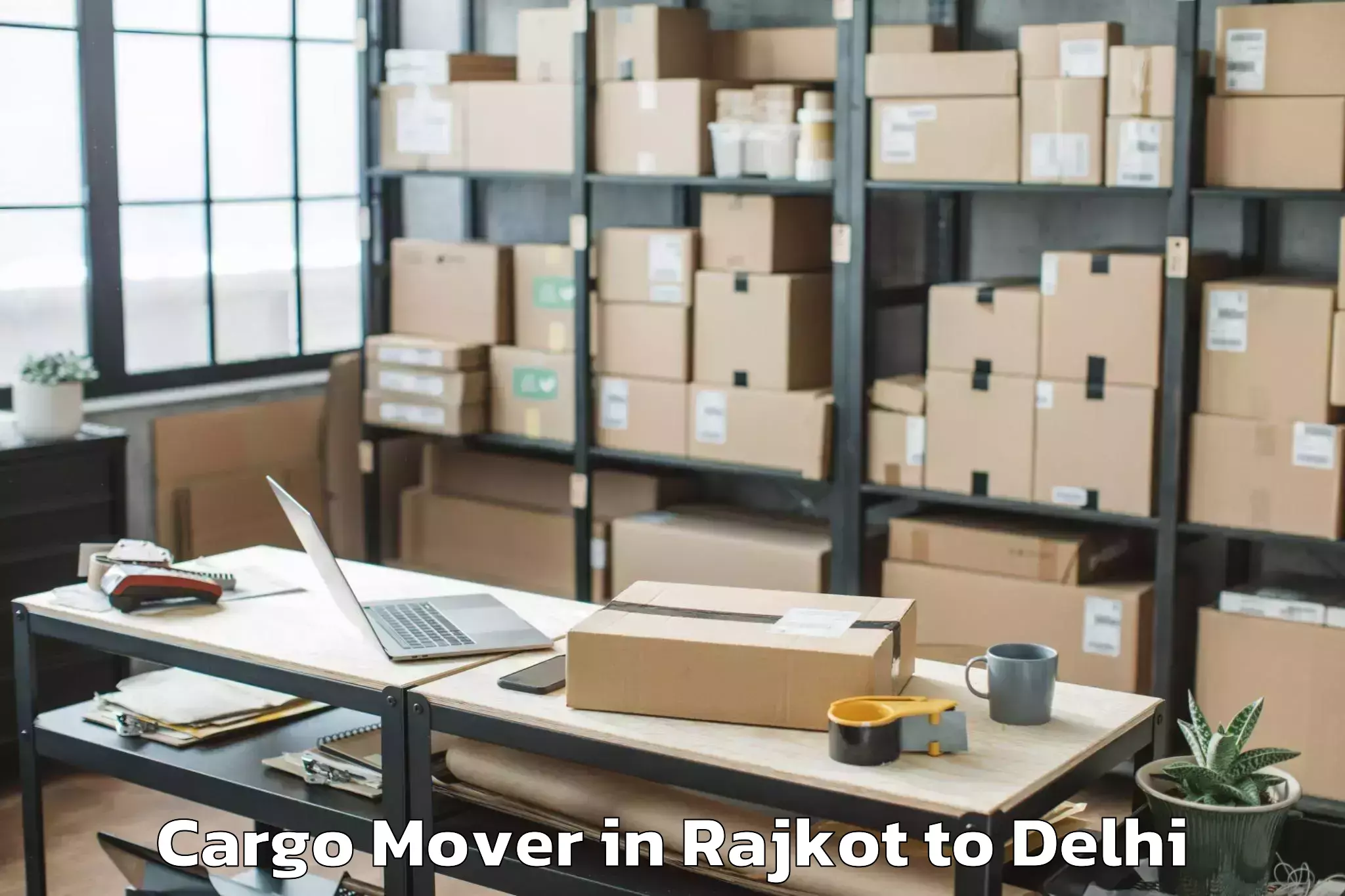 Leading Rajkot to Delhi Technological University Cargo Mover Provider